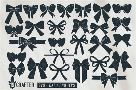 Cute And Beautiful Bow Tie Ribbon Knot Svg Bundle By Greatype19 Thehungryjpeg