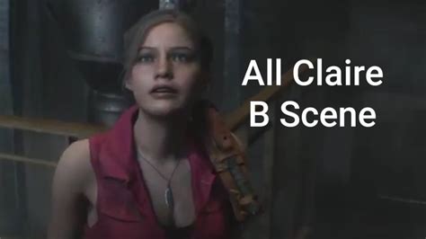 Resident Evil 2 Remake Claire B Cutscenes Youtube