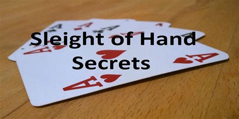 3 Biggest Sleight Of Hand Tricks Revealed