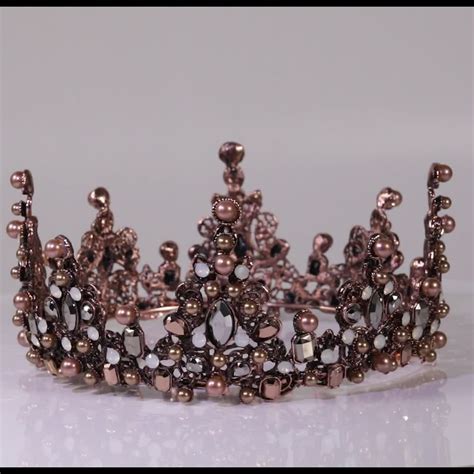 Corona Vintage Para Noviatiara De Princesa Con Diamantes De Imitación