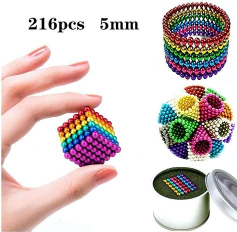 Magnetic Balls Color Intelligent Stress Reliever Toys Pack Of 216 Pcs