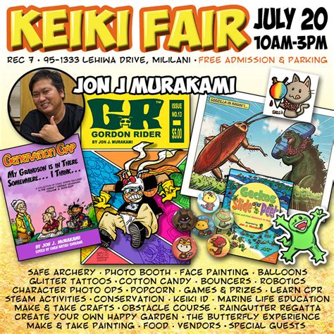 Keiki Fair July 20 Hawaiian Comic Book Alliance