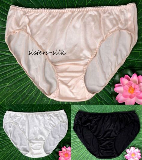 1pc Womens 100 Pure Silk Panties Brief Knicker Bikinis Underwear Size
