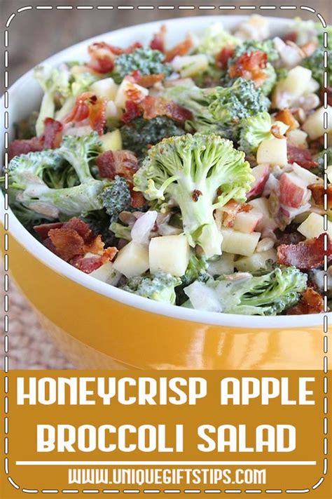 I adjusted a friend's recipe to cut a few calories. Honeycrisp Apple & Broccoli Salad | Recipe | Apple ...