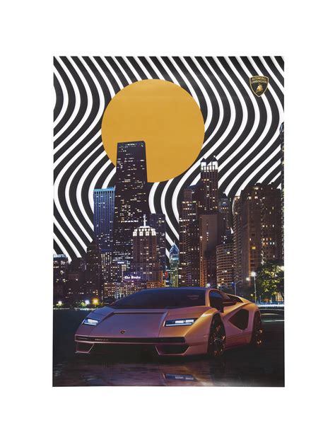 Special Edition Lamborghini Countach Poster By Yegor Zhuldybin
