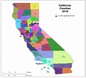 Map of California Counties