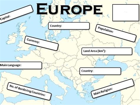 A Country In Europe Fact File Teaching Resources