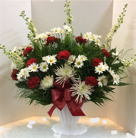Deluxe Funeral Basket Of Fresh Flowers In Christiansburg Va Angle