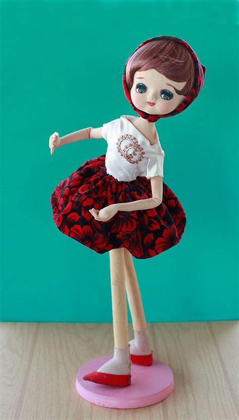 Original Ayumi Uyama 20 Inch Japanese Pose Doll From His Cutie Doll Collection Great Dress