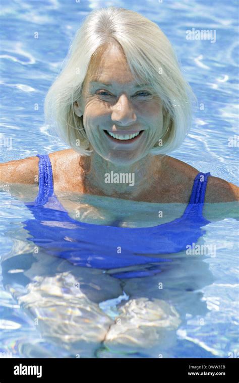 60 Year Old Woman Swimming Hi Res Stock Photography And Images Alamy