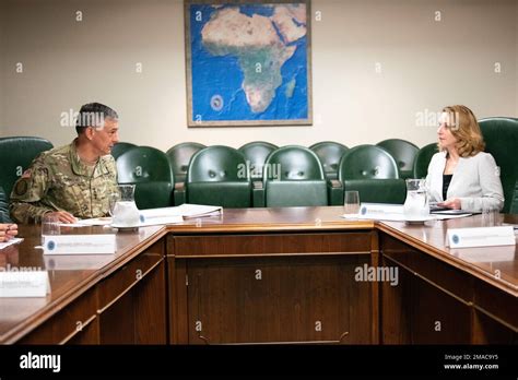 Deputy Secretary Of Defense Kathleen H Hicks Meets With The Commander