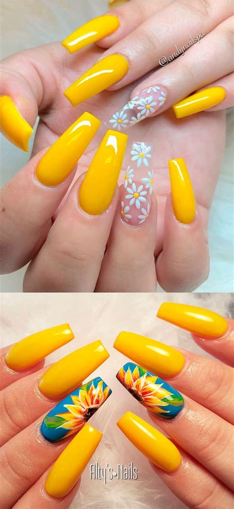 28 Best Yellow Nail Designs For 2023 Stylish Belles Nail Designs