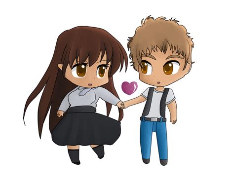 Chibi Couple By Skov Mh On Deviantart