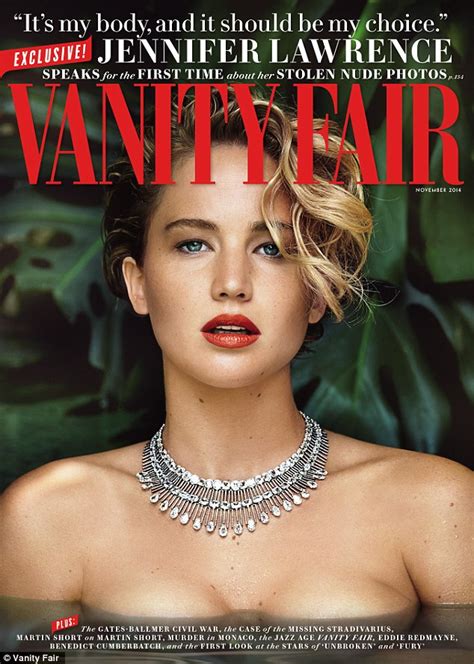 Jennifer Lawrence Speaks To Vanity Fair About Nude ICloud Photo Leak Daily Mail Online
