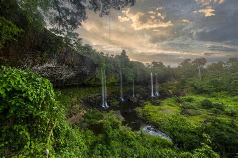 Agbokim Waterfall Ikom Nigeria West Africa Africa Stock Photo