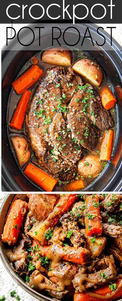Easy pot roast recipe that takes just minutes to prepare and is perfect for sunday supper. Beef Roast Crock Pot Recipe With Potatoes And Carrots