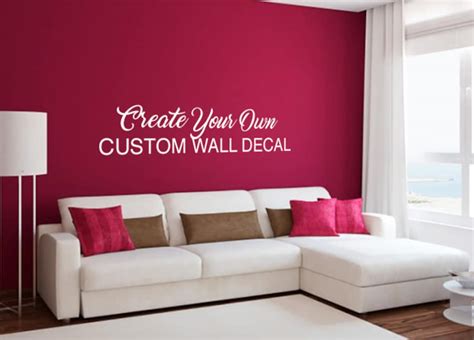Custom Wall Decal Make Your Own Wall Decal Personalized Wall Decal Etsy