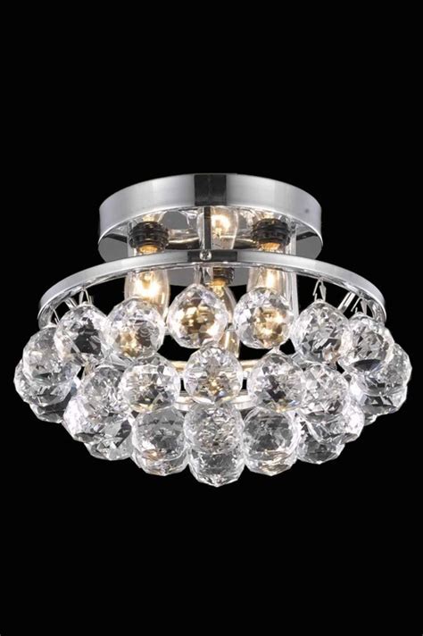 Ceiling light fixture design ideas with fashionable crystal on. Elegant Lighting 9805F10C/RC Crystal Corona Flush Mount ...
