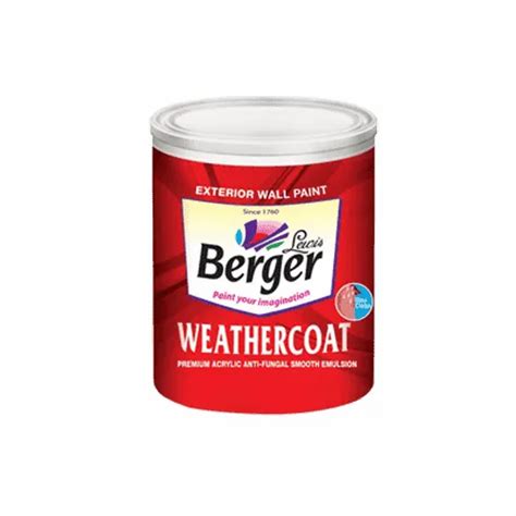 Weathercoat Smooth Berger Paint Packaging Size 1 Ltr At Rs 300piece