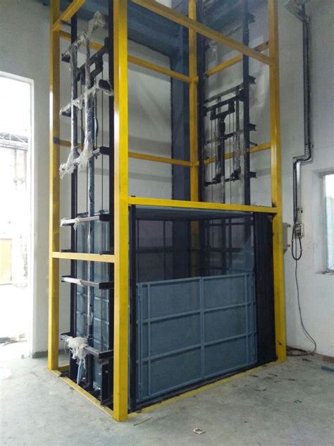 Mild Steel Industrial Goods Lift For Factories Capacity 3 4 Ton At Rs