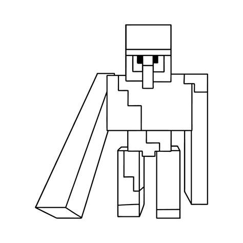 Ausmalbild Minecraft Eisen Golem Ausmalbilder Kostenlos Zum Ausdrucken