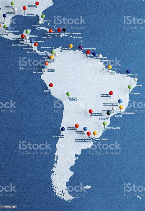 Map Of South America With Major Cities