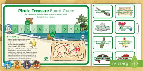 Pirate Treasure Board Game Teacher Made Twinkl