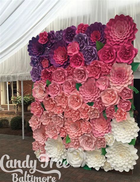8x10 Paper Flower Backdrop Giant Paper Flowers Wall Paper