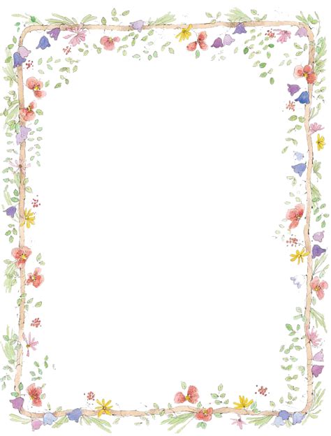 Flowers Borders Download Png Png All