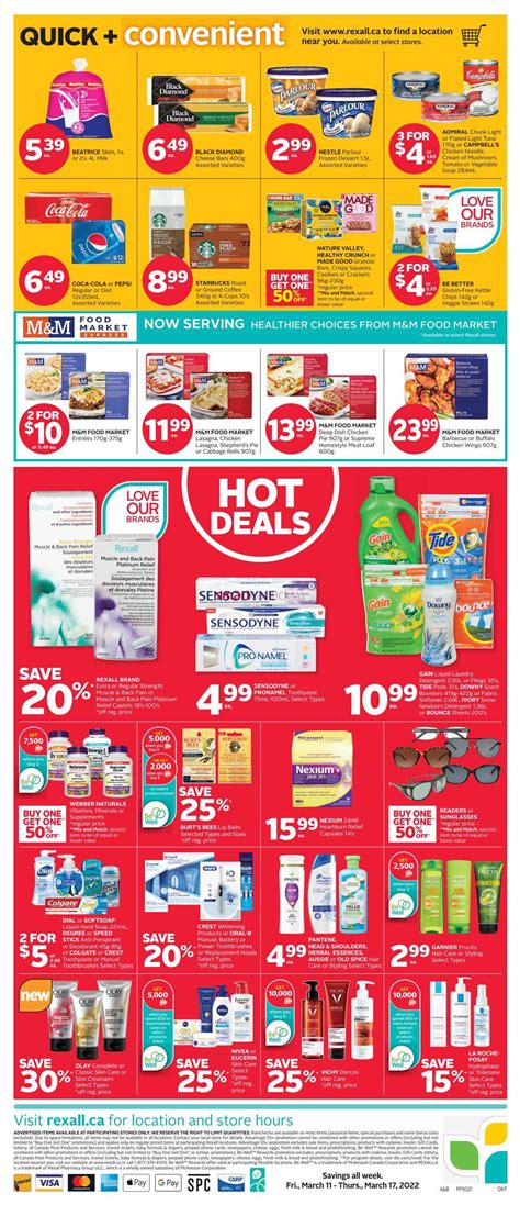 Rexall On Flyer March 11 To 17 Rexall Pharmaplus Flyer