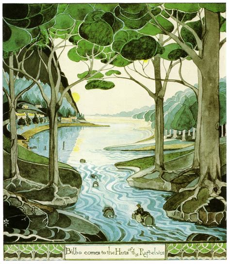 Talk about my inspiration: Tolkien's own illustrations for the Hobbit