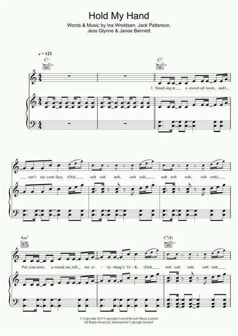 Hold My Hand Piano Sheet Music Onlinepianist