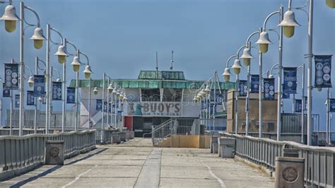 Belmont Veterans Memorial Pier Long Beach California Stock Photo