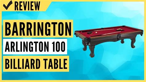 Barrington Arlington 100 Billiard Table Review Youtube