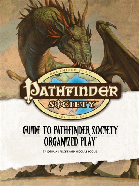 Please support paizo, and their line of gamebooks. Pathfinder RPG - Guide to Pathfinder Society Organized Play - v1.1.pdf | Food & Wine