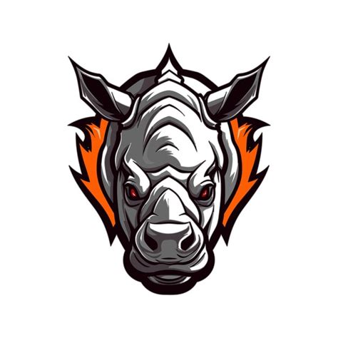 Premium Vector Vector Rhino Head Mascot Logo Template