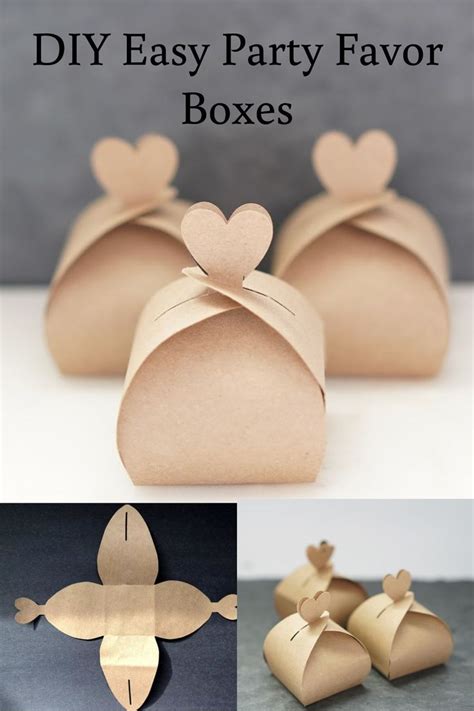 Diy Wedding On A Budget Free Favors Box With Template