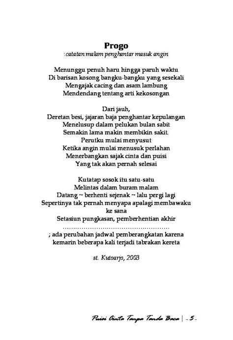 Contoh Puisi Lampung – denah