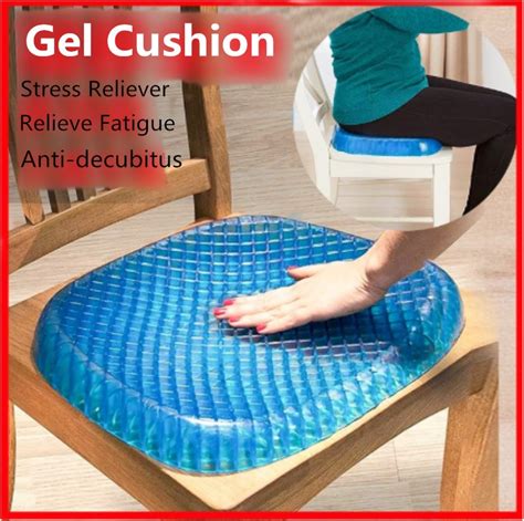 Gel Orthopedic Seat Cushion Pad For Car Office Chair Wheelchair Or Home