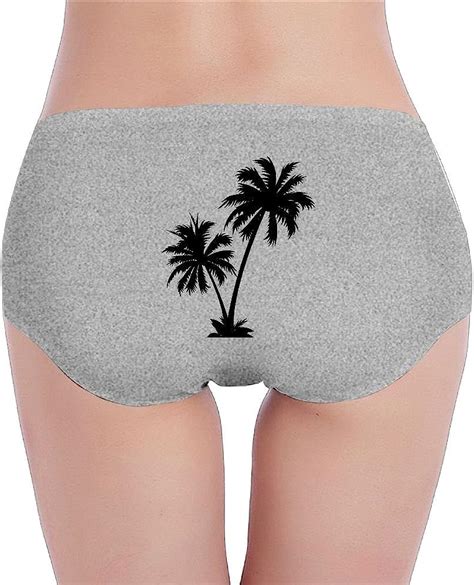 Amazon Com Gsshan Palm Tree Women S Sexy Underwear Low Waist Panties