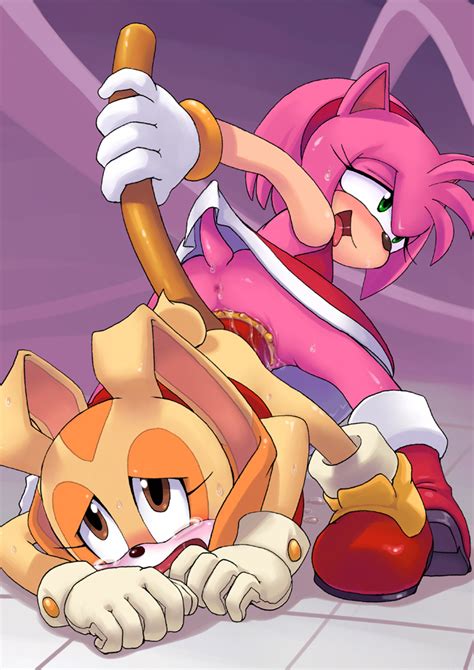 Rule Amy Rose Anthro Anus Ass Blush Clothed Sex Cream The Rabbit Cum Drool Female From
