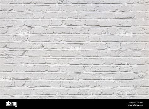 White Painted Brick Wall Texture Stock Photo Alamy
