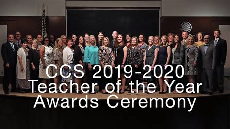 2019 2020 Ccs Teacher Of The Year Awards Ceremony Youtube