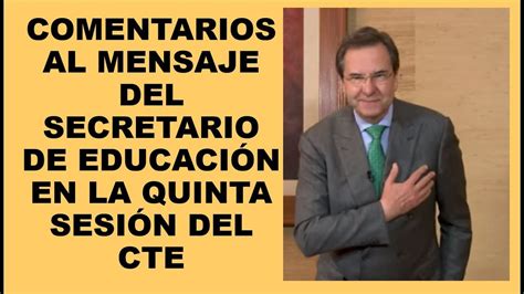 Soy Docente AnÁlisis Y Comentarios Del Mensaje Del Secretario De