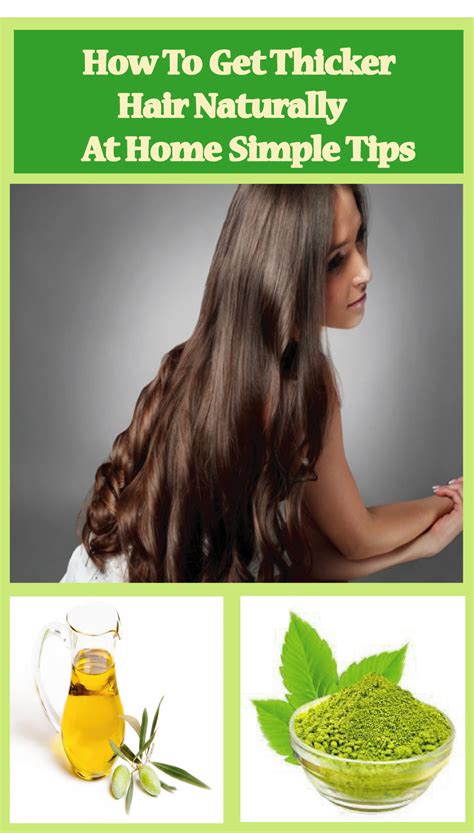How To Get Thicker Hair Naturally At Home 3 Simple Tips Thick Hair