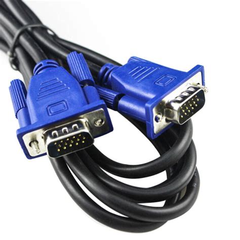 5ft 5 Ft 15 Pin Svga Super Vga Monitor M M Male 2 Male Cable Blue Cord