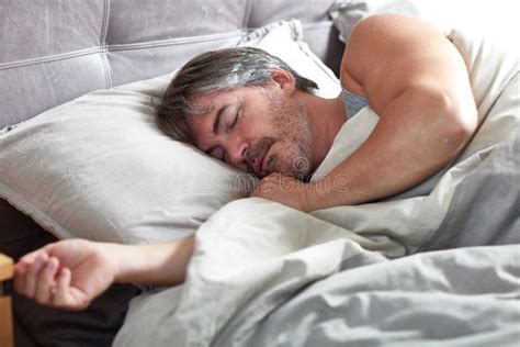 Sleeping Man Stock Photo Image Of Cushion Lifestyle 87463598