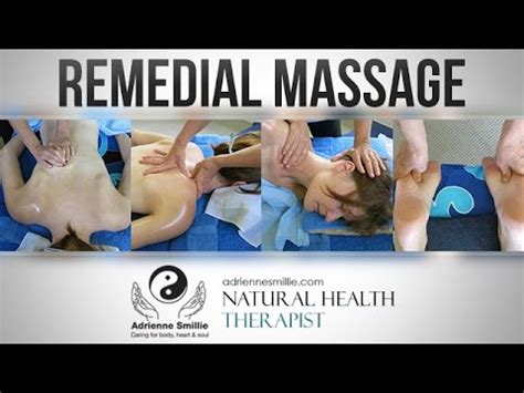 Massage Demonstration By Adrienne Smillie Youtube