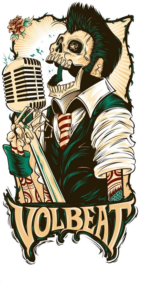 Volbeat T Shirt And Poster Design By Chris Honeywell Via Behance