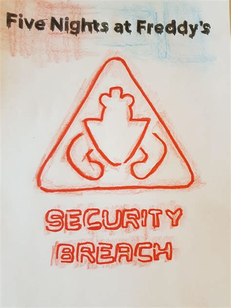 FNaF Security Breach Logo Draw : fivenightsatfreddys
